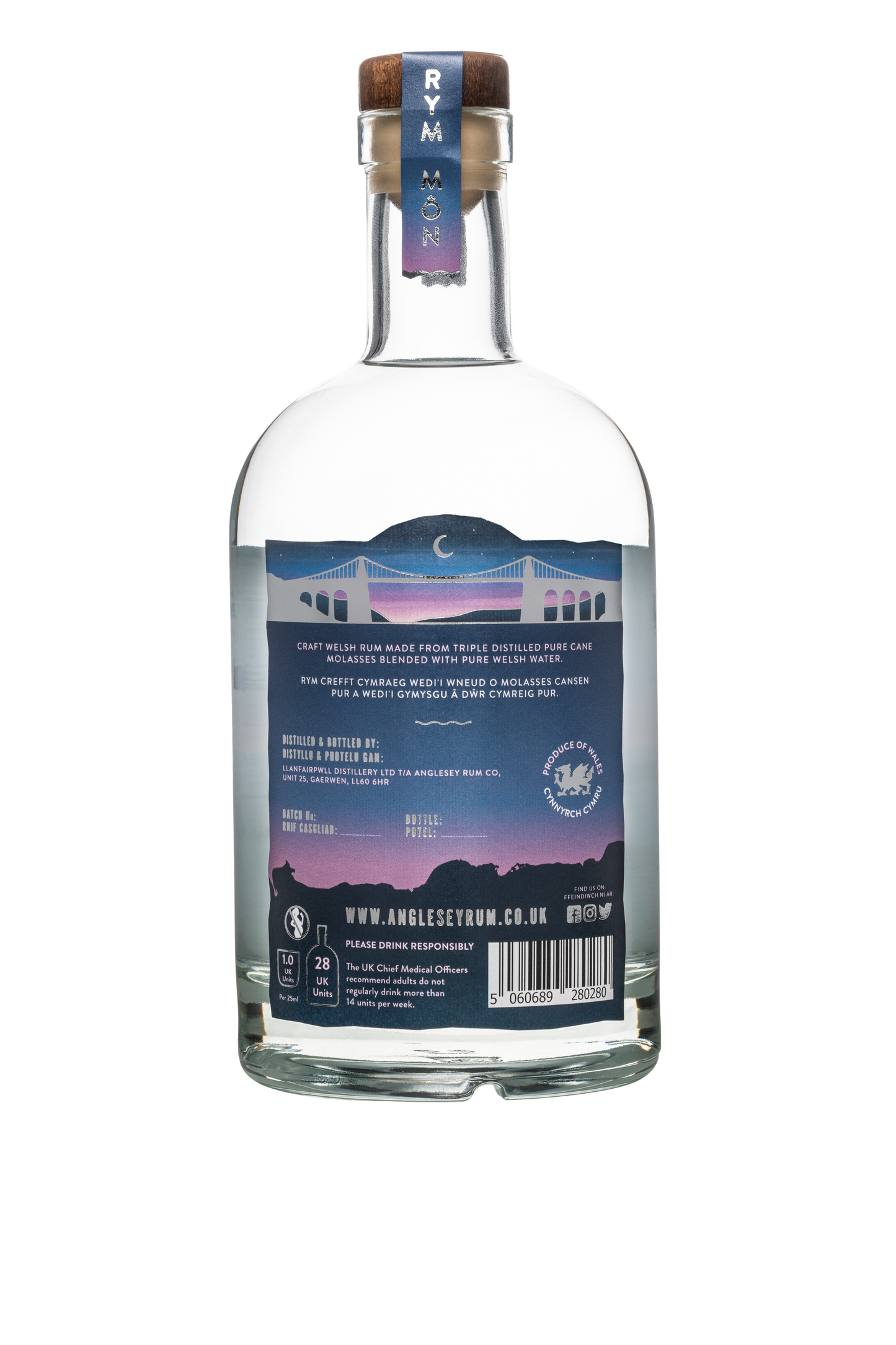 Anglesey Rum Co - Premium Craft Welsh White Rum